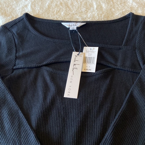NWT Nicole Miller Women’s Black Shirt - Picture 3 of 5